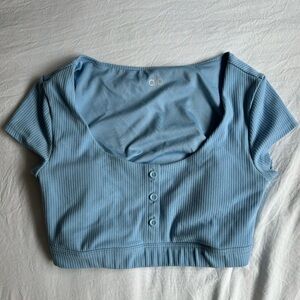 ALO Yoga Blissful Henley Bra Top